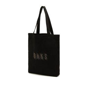 [갤러리아] DBBA4F338BK 닥스  블랙 로고 프린팅 면 에코백
