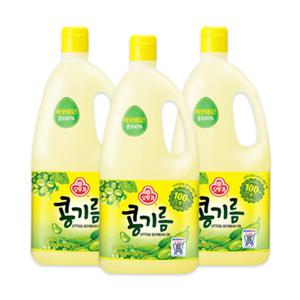 오뚜기 콩기름 식용유 1.8L x 3개 대두유 기름 오일