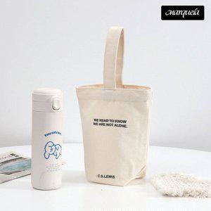 [몬스터엑센]미니 에코백 가방 손가방 심플 텀블러 도시락 컨버스백 파우치