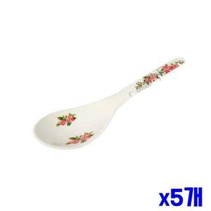 [기타]멜라민 재질 플라워 밥주걱 x5개 주방용품 조리도구