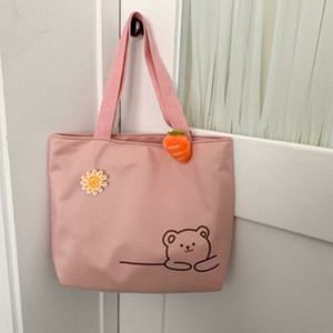 [라일리] Rly 데일리 손가방 유행 10대 에코백 여성 핑크 가방