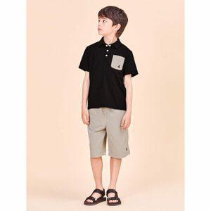 [BEANPOLE KIDS] 핫썸머 SORONA 칼라 티셔츠 상하 세트  블랙 (BI4442U035)