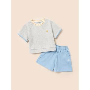 [BEANPOLE KIDS] 여아 와플 반팔 티셔츠 반바지 상하세트  베이지 (BI5342G07A)