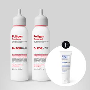닥터포헤어 탈모증상완화 폴리젠 트리트먼트 200mlX2 [+비듬샴푸70ml]