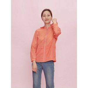 [하프클럽/크로커다일레이디]오렌지 지퍼 포켓 모던 바람막이 점퍼 CLBMJP208