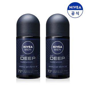 [니베아] 맨 데오드란트 롤온 딥 50ml X 2개_P390778614