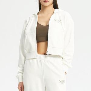 [뉴발란스] 뉴발란스 여성 세미크롭 후드집업 NBMDD3W852-10