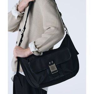MAISON MINED BUCKLE STRAP HOBO BAG