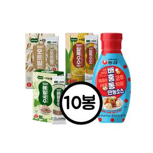 [순솔X배홍동] 순솔 100% 메밀국수 오트밀국수 찰옥수수국수 X 배홍동 만능소스 300g 비빔면 세트