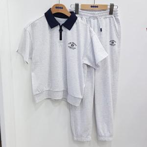 [에스핏]주니어 키즈 카라 반집업 상하세트 츄리닝 상하의세트 상하복 SJY303