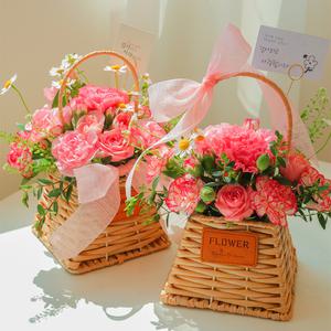 생화 카네이션 꽃바구니 만들기 어버이날 선물 diy 키트