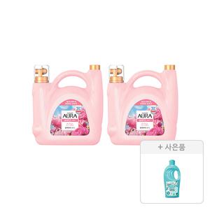 아우라 실내건조 윌유메리미 용기 5.7L, 2개+증정(생화캡슐 쿨링에디션 섬유유연제 용기 2L, 1개)