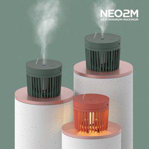 [기타]NEO2M 무드등 미니 초음파 가습기 H1 그린/레드 디자인가습기 사무실