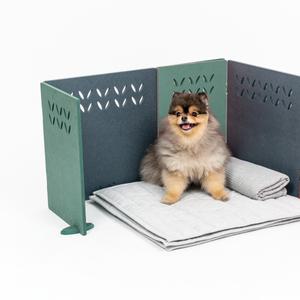 [까비] 핀사 3단 애견파티션 강아지 고양이 배변판 가림막 실내마킹 방지