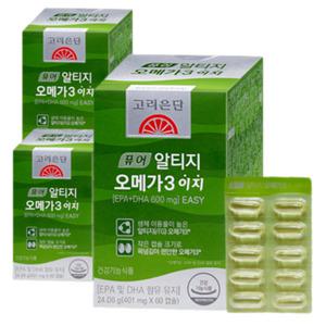 고려은단 퓨어 알티지 오메가3 이지 60캡슐 x1박스