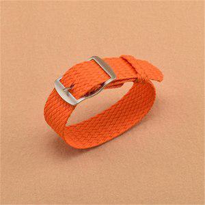 나토 밴드 가죽 스트랩 교체 Perlon 스포츠 시계 밴드용 나일론 줄루 14mm 16mm 18mm 20mm 22mm 다채로운