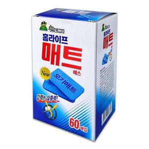 산도깨비 모기향 매트 에스 60매입 전자모기향매트 O