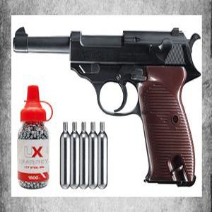 벽장식 웨어러블 4u Umarex Walther P38 세미 오토 CO2 에어 피스톨 BB 블로우백 빔 캔버스 페인팅