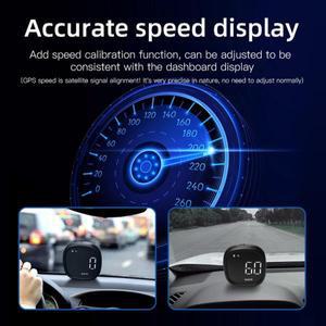 M30 범용 HUD GPS 속도계 자동차 시계 전자 나침반 녹색 빛 피로 운전 알림 오토바이용