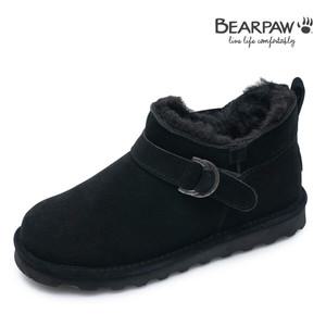 베어파우 여성 천연가죽 버클 앵클 숏부츠 블랙 SHORTY BUCKLE K3050011PD-W
