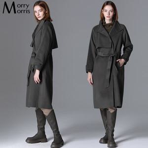 [하프클럽/모리모리스]하이넥 스탠카라 핸드메이드 울코트