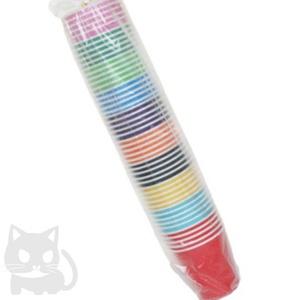 칼라 종이컵 혼합색 50P 파티용품 초등DIY 칼라종이컵