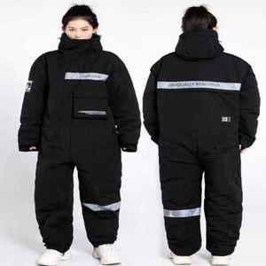 스즈끼 방한복 겨울 일체형 라이더 작업복 우주복