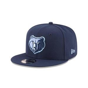 뉴에라 New Era NBA Memphis Grizzlies 성인 남성 NBA 9Fifty 팀 색상 기본 스냅백 캡 OSFA 네이비