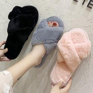 [XB3K54J9]털슬리퍼 여성 방한화 털신발 털신 밍크털