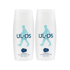 우르오스 스킨워시 페이스 바디 클렌저 300ml 본품 2개 / 물만 스쳐도 미끌거림 없이