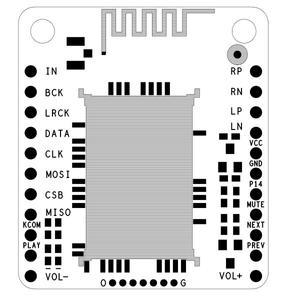 CSR8675 블루투스 V5.0 저에너지 오디오 모듈 APTX-HD 무손실 압축 I2S 섬유 SPDIF