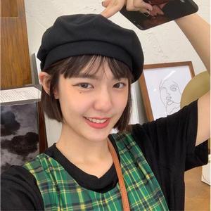사계절 여성베레모 무지빵모자 심플 화가모자 애견패션아이템