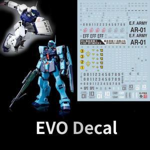 EVO 데칼 E-M193 모델 취미 DIY용 형광 워터 스티커, 1/100 MG RGM-79SP 스나이퍼 Ⅱ 화이트 딩고 액션 피