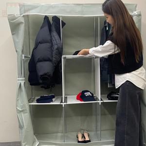 3단 비키니옷장 그레이 가성비옷장 슬림옷장 이동식옷장