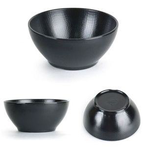 블랙 멜라민 대접 라면 비빔밥 그릇 16x7.2cm 1