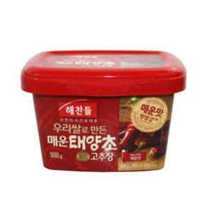 해찬들매운태양초골드고추장500g 면 고추장 해찬들 된장 쌈장 초고추장