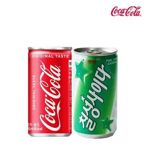 총 30캔 코카 콜라 칠성 사이다 190ml 각15개 사무실 어린이집 미니 탄산 캔 음료 수 세트