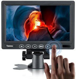 야소카 7인치 소형 HDMI 모니터 1024X600 해상도 1080P 휴대용 IPS 모니터, 리모컨 포함, 내장 스피커 게임용 CCTV 보안 라즈베리 파이 PC용 VGA 입력