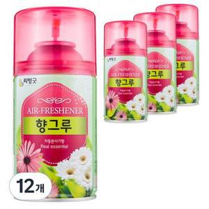 리빙굿 향그루 실내용 방향제 자동분사기 애플향 본품, 280ml, 12개 one option