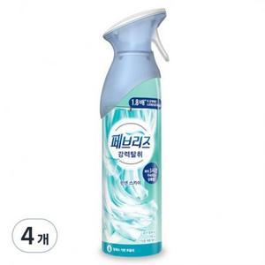 페브리즈 에어 실내 탈취제 린넨 스카이 본품, 165g, 4개 one option