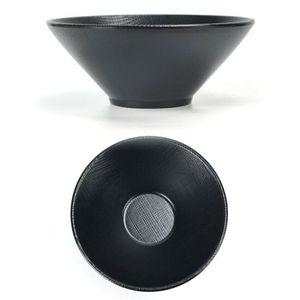 블랙 멜라민 우동 라면 비빔밥 그릇 22.5x9cm 1
