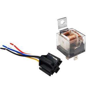 오토바이 크락션 5P 12V 80A 릴레이 소켓 차량용 후진 클랙션 자가용 경보기 신호음