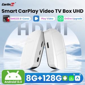 2025 Carlinkit 스마트 카플레이 Ai 박스 8G + 128G 안드로이드 13 퀄컴 SM6225 660 8 코어  안드로이드 자