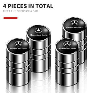 호환 스타일링 럼 캡 GLC 클래스 CLA 엠 케이스 GLE 벤츠 4PCS 밸브 C200L 블 금속 B/C/E/S A 메르세데스 액세서리 자동차 타이어