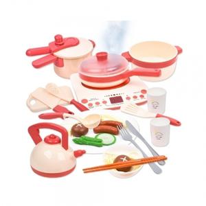 h37 다이닝 인덕션 쿡 주방놀이 분홍 h345a pink 수증기가 나오는 소꿉놀이 소품