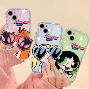 Powerpuff 소녀 안경 소프트 TPU 케이스 화웨이 메이트 60 프로 50 40 30 아트 라이트 노바 9 SE 10 11 아