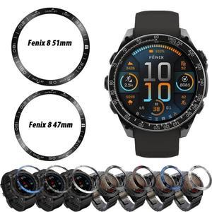 Garmin Fenix 8/EpixPro 47mm 보호대 용 금속 베젤 링 케이스 SmartWatch 스트랩 커버 Tactix 8 51mm 5X