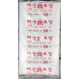 비닐봉투(흰색 30L 48x78cm 80입) X10봉지 청소용품 쓰레기 다용도 다목적 도비닐 적비닐 일회용