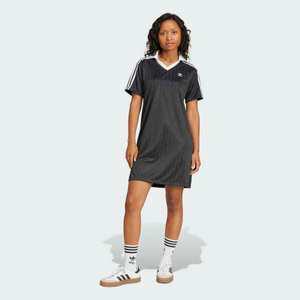 [아디다스코리아공식] JD2599 아디컬러 풋볼 자카드 브이넥 드레스 V-NECK SS DRESS