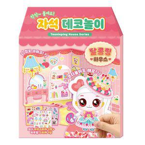 학산문화사 코디놀이 새콤달콤 캐치 티니핑 시즌4 달콤 자석 데코놀이 달하우스 마그네틱 핑북 배경판스티